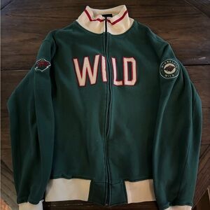 Green Minnesota Wild Zip-Up Jacket